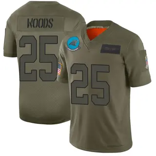 Carolina Panthers Youth Xavier Woods Limited 2019 Salute to Service Jersey - Camo