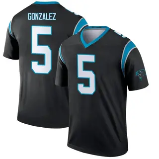 Carolina Panthers Youth Zane Gonzalez Legend Jersey - Black
